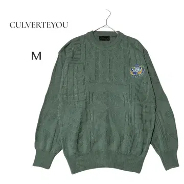 [ CULVERTEYOU ] 그린 M 케이블 니트 90s vintage