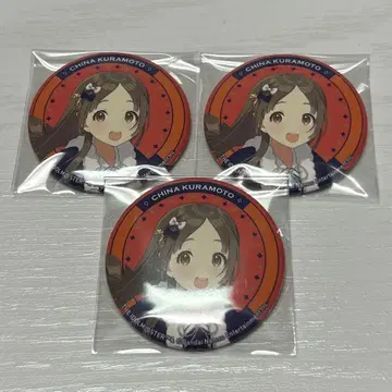 학마스 시파라 캔뱃지 쿠라모토 치나 3점