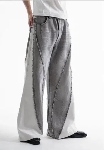 jentlouis Bicolor Semi-Flare Denim