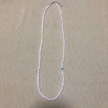 진주 담수 펄 목걸이 실버 클로징