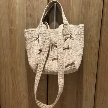 집시 피아 2way 핸드 숄더 퀼팅 베이지 토트백