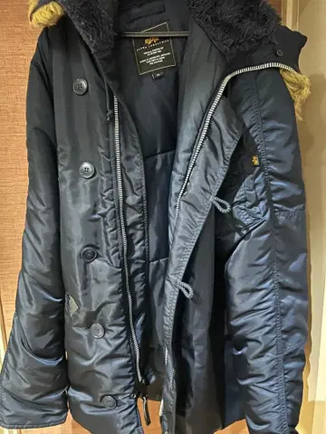 ALPHA INDUSTRIES 네이비 다운 자켓 XL