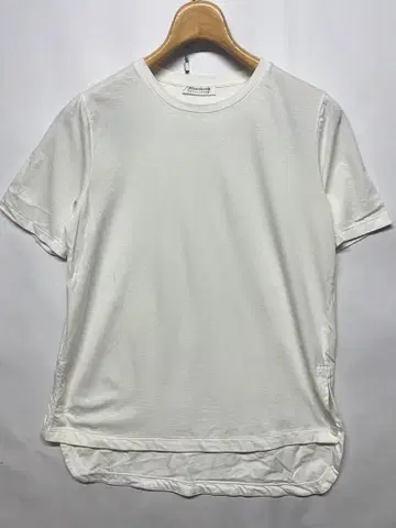 새상품급 투모로우랜드 컬렉션 라인 크루넥 반팔 T셔츠 화이트 S