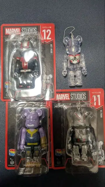 Happy 복권 MARVEL 베어브릭상 4개 세트