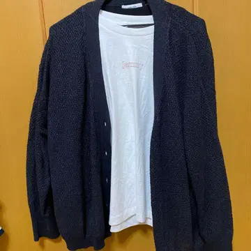 GLOBAL WORK 블랙 페이퍼얀 카노코 가디건