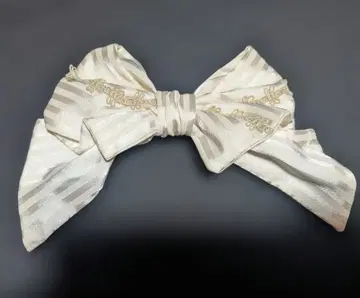 AngelicPretty 스트라이프 리본 헤어 클립