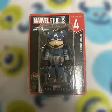 MARVEL 베어브릭 해피 복권 4번 캡틴 아메리카