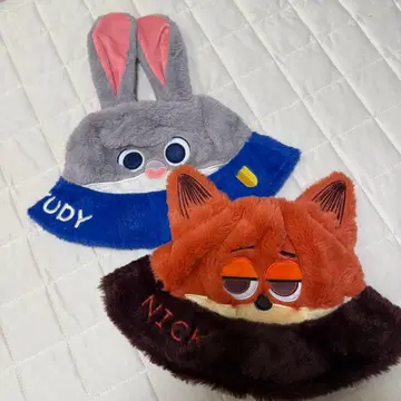 [ 미사용 새상품 ] 상하이 디즈니 주토피아 닉 주디 팬캡