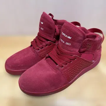 SUPRA 레드 스니커즈