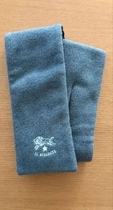 IL BISONTE 일비종떼 플리스 벨로아 머플러 그레이