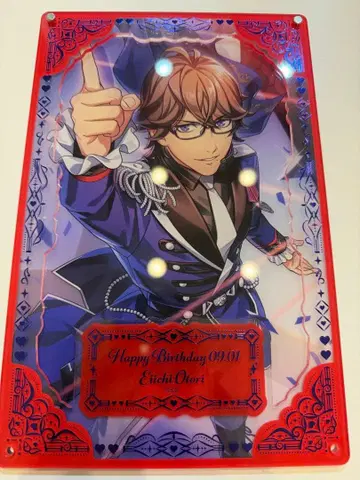 호우 에이이치 벌스데이 금박 레이어드 아크릴 플레이트