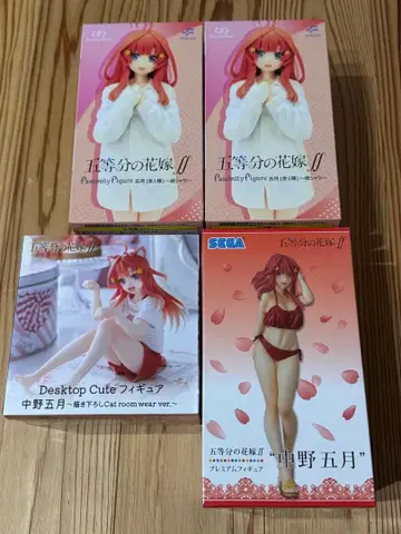 나카노 이츠키 5등분의 신부 미개봉 상자 약간의 흠집 4개 세트