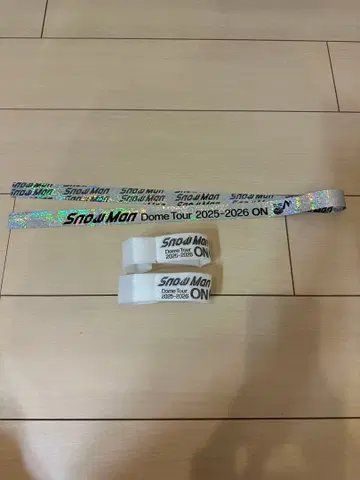 SnowMan ON 은색 테이프 음표 낙하물