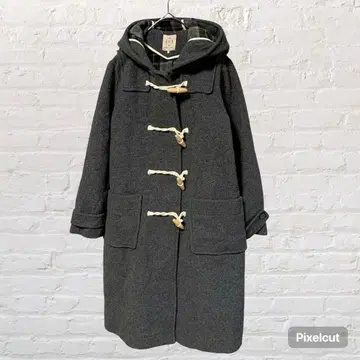 12226 Samansamos2 더플 코트 그레이 울 혼방 구제 의류