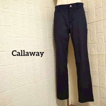 캘러웨이 골프 스트레이트 팬츠 택 와펜 네이비 심플 워셔블 M