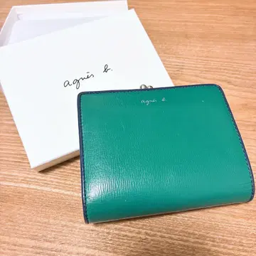 [ 즉시 구매 OK ] 아네스 베 그린 컬러 접이식 지갑