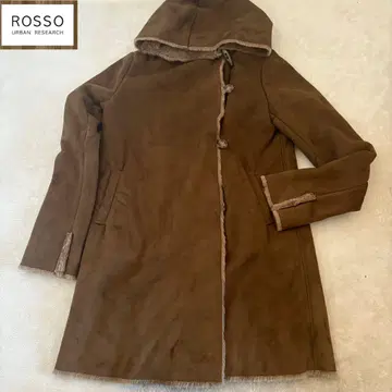 어반 리서치 로쏘 더플 코트 후드 부착 프리 사이즈 브라운