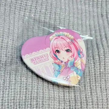 유메미 리무 하트형 캔뱃지
