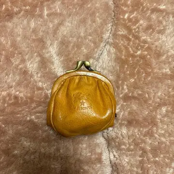 일비종떼 카멜색 가마구치 코인 케이스