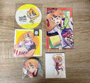 에이트리 이소타케 아쿠타 캔뱃지 아크릴 스탠드 코스터 샤이니 카드