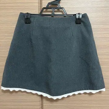 다리치 darich 포켓 리본 미니 스커트 GRY S