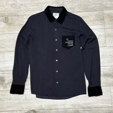 shareef 셔츠 절개 울 모헤어 혼합