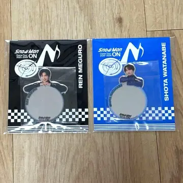 SnowMan ON 거울 스티커 메구로 와타나베