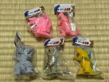 말가챠 고질라 괴수 미니 소프트 비닐 모음 세트 마루산 레트로 특촬물