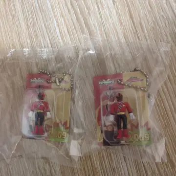 슈퍼전대 히어로 레트로 소프트 비닐풍 블리스터 참 신켄 레드 2개 세트