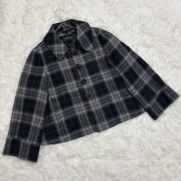 [ 새상품급 ] INDIVI 인디비 울 혼방 숏코트 42