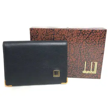 [ 새상품급 ] dunhill 던힐 명함지갑 카드 케이스 가죽 블랙