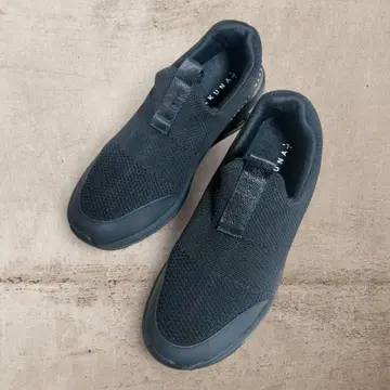 RAKUNA 블랙 슬립온 정형외과 스니커즈