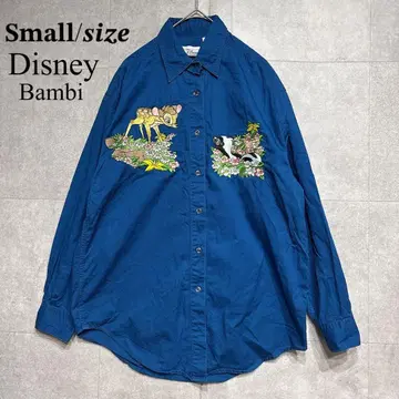Disney Bambi 자수 긴팔 셔츠 S 사이즈