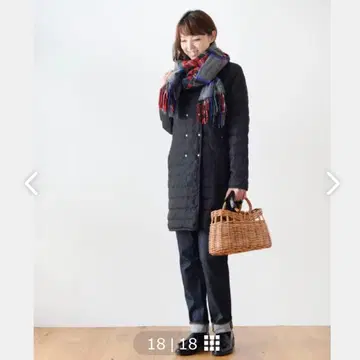 [새상품급] Encachette 앙캐시트 다운 롱 코트