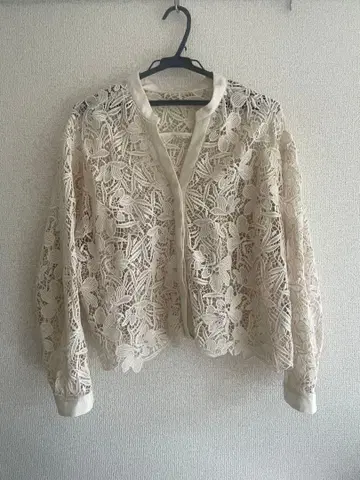 IENA 플라워 레이스 셔츠