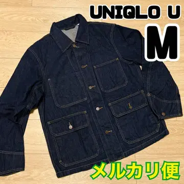유니클로 U 데님 워크 자켓 네이비 UNIQLO U 남녀 공용