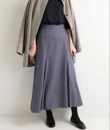 IENA 머메이드 플레어 디자인 스커트 블루