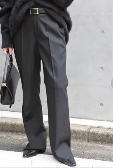 새상품급 AP STUDIO 슬랙스 팬츠 블랙 38