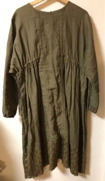 초목 염색 린넨 원피스