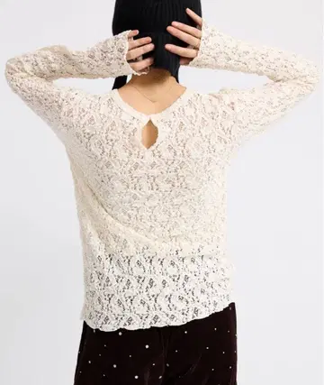 [ 미사용 새상품 ] IENA 이에나 Flower 스트레치 레이스 풀오버