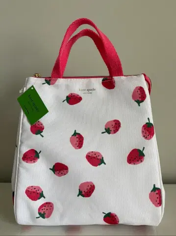 kate spade 딸기 무늬 토트백 (보냉)