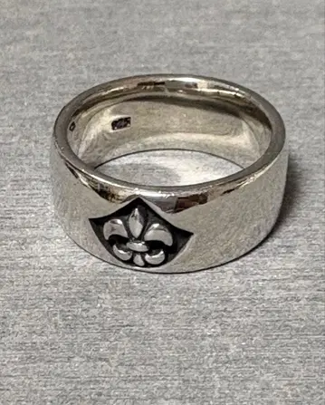 플뢰르 드 리스 반지 / 18호 / 실버 925 / 빈티지