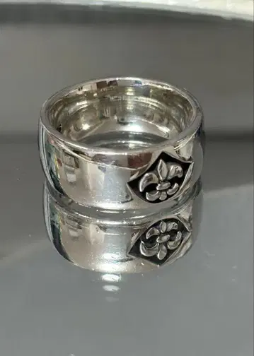 플뢰르 드 리스 반지 / 18호 / 실버 925 / 빈티지
