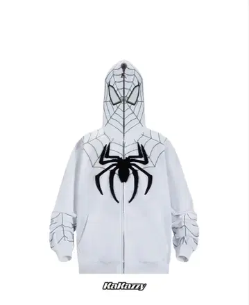 Kakazzy 스파이더맨 지퍼 후드티 M