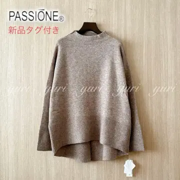 [ 898 ] 새상품 파시오네 보틀넥 니트 풀오버 멜란지 38