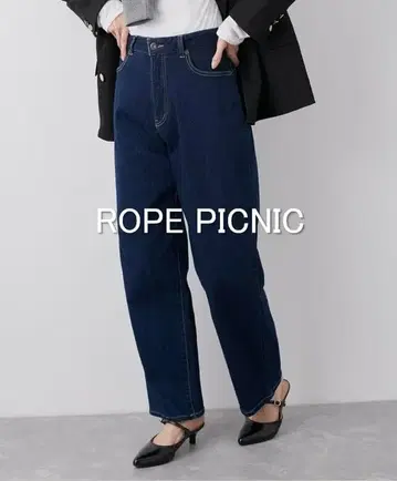 [택 포함 새상품] 로페피크닉 허리 혁명 데님 스트레이트 데님 팬츠