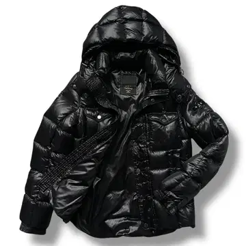 컨디션 최상 타트라스 다운 자켓 바라자노 와펜 후드 더블 지퍼