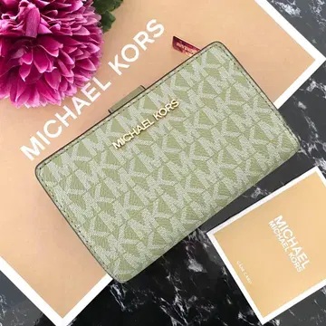 새상품 MICHAEL KORS 마이클코어스 지갑 접이식 지갑 그린