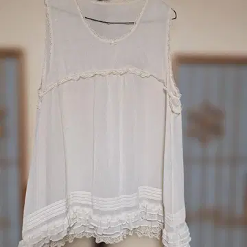 프랑슈리페 FL 5 화이트 슬리브리스 튜닉