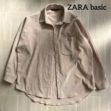 ZARA BASIC 오버 사이즈 셔츠 베이지 체형 커버 한국 코디